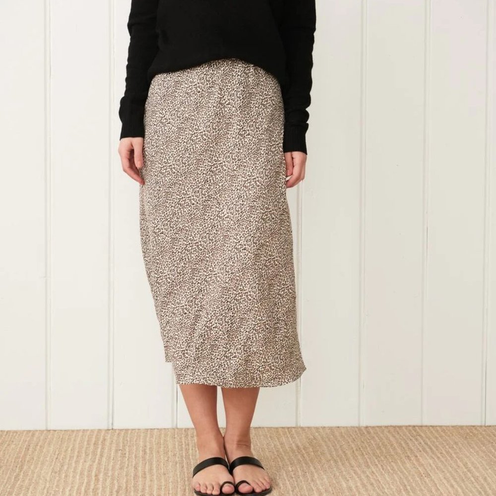 Jenni Kayne Leopard Slip Skirt